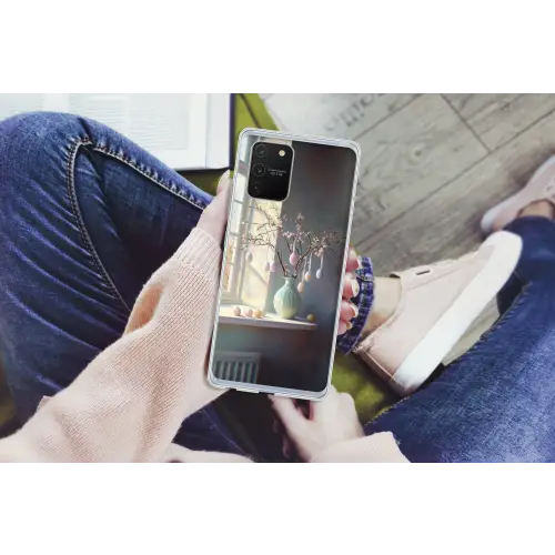 Stilleven - Vaas - Paastak Telefoonhoesje Samsung Galaxy S10 Lite klein -handS10Lite