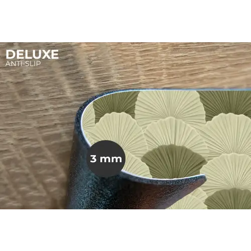 Bladeren - Structuur - Groen Placemat vinyl groot 368 -closeup