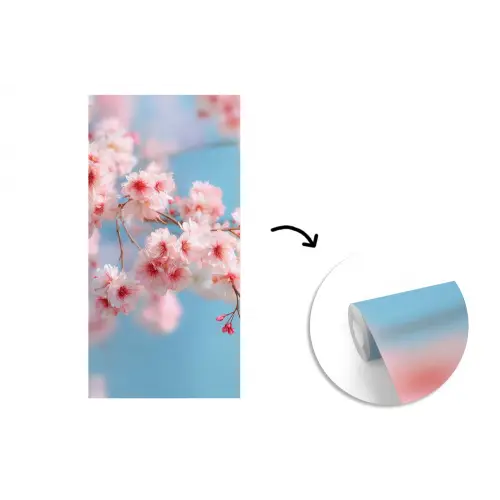 Takken - Bloesems - Roze fotobehang vinyl groot -3d