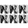 Buldog - Zwart - Abstract - Vlakken onderzetter kurk middel -zkaufland3dotto