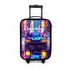 Neon nightcar Kinderkoffer - Zwart klein -3d