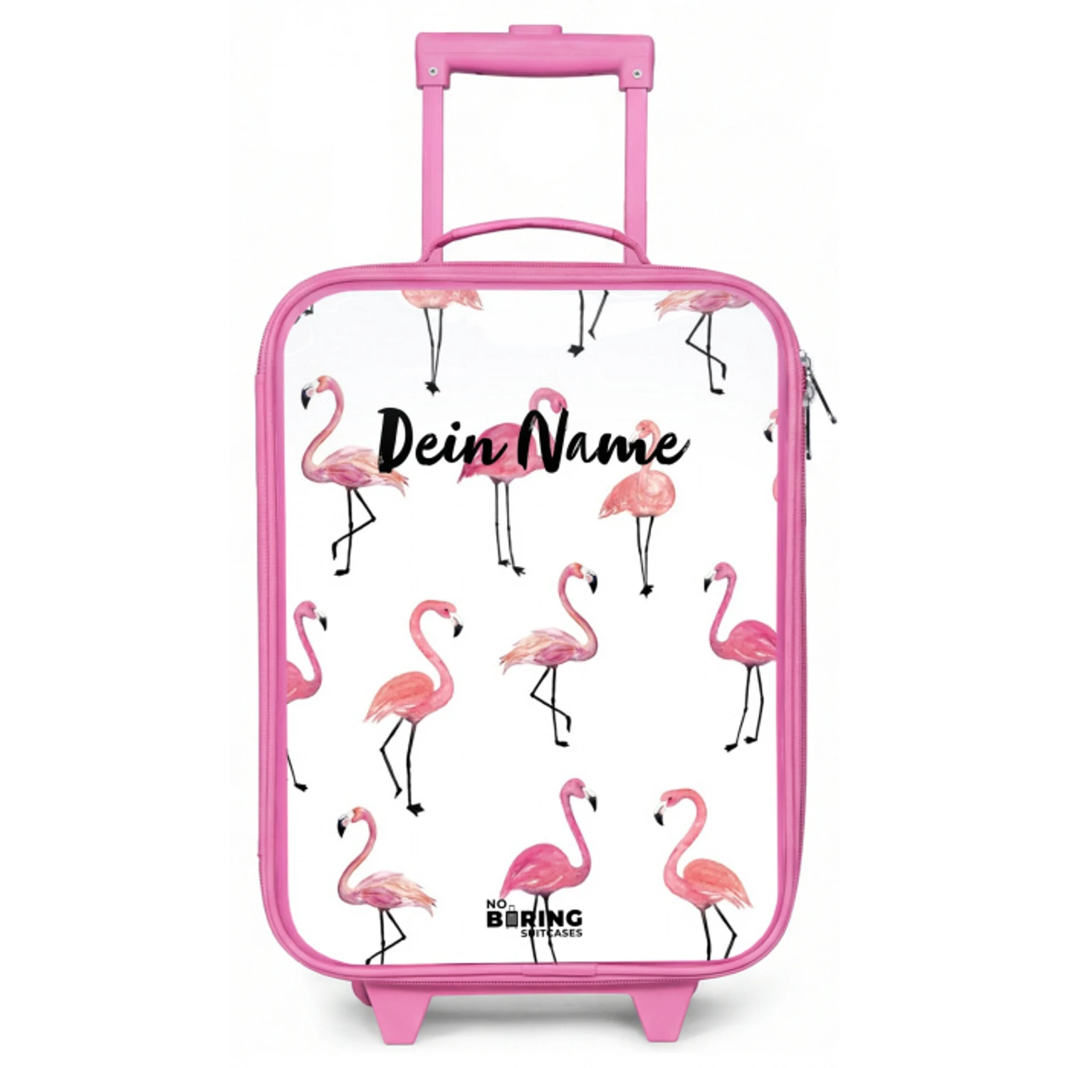 Flamingo feestje Kinderkoffer - Roze klein -zz3dotto