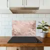 Marmer - Roze - Luxe - Marmerlook - Glitter - Design keuken achterwand spatscherm klein -sfeer2
