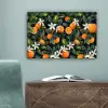 Sinaasappels - Bloesems - Bladeren - Tropisch canvas 2cm klein -sfeer4