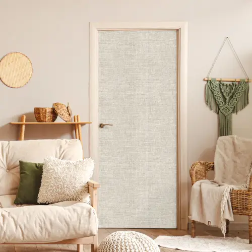 Linnen - Textuur - Beige deurposter klein 289 -sfeer2