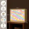 Madeliefjes - Kleurrijk - Pastel Light Box met batterij (Wandlamp kind) middel -USP_websiteoverzichtNL