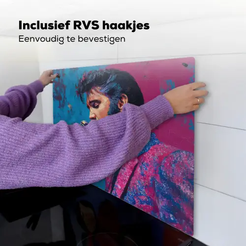 Zingende man - Glitterjas - Microfoon Inductie beschemer met haakjes middel -ky-ophangen-nl