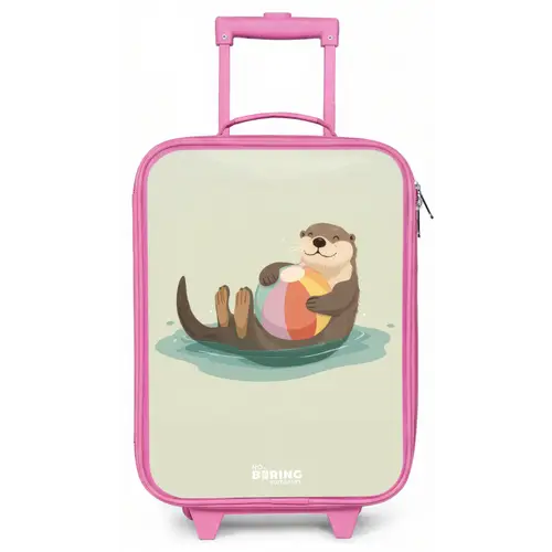 Otter - Strandbal - Water Kinderkoffer - Roze klein -zz3dotto