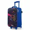Gamerwereld in neonstijl Kinderkoffer - Blauw klein -productfoto_schuin