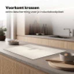 Boom - Mist - Sneeuw - Winter - Minimalistisch Inductie beschermer vinyl 3mm klein -sfeer1