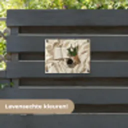 Boek - Illustratie - Tulpen - Koffie tuinposter los doek klein -sfeer3