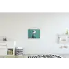 Parkiet - Vogel - Koksmuts - Cute textielposter latten blank klein -kinderkamer