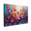 Bloemen - Botanisch - Kunst - Roze - Natuur canvas 2cm klein -z3d