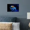 Octopus - Stippen - Blauw - Zee poster papier klein -sfeer2