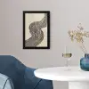 Golvend - Lijnen - Abstract - Silhouet fotolijst zwart zonder passe partout klein -sfeer4