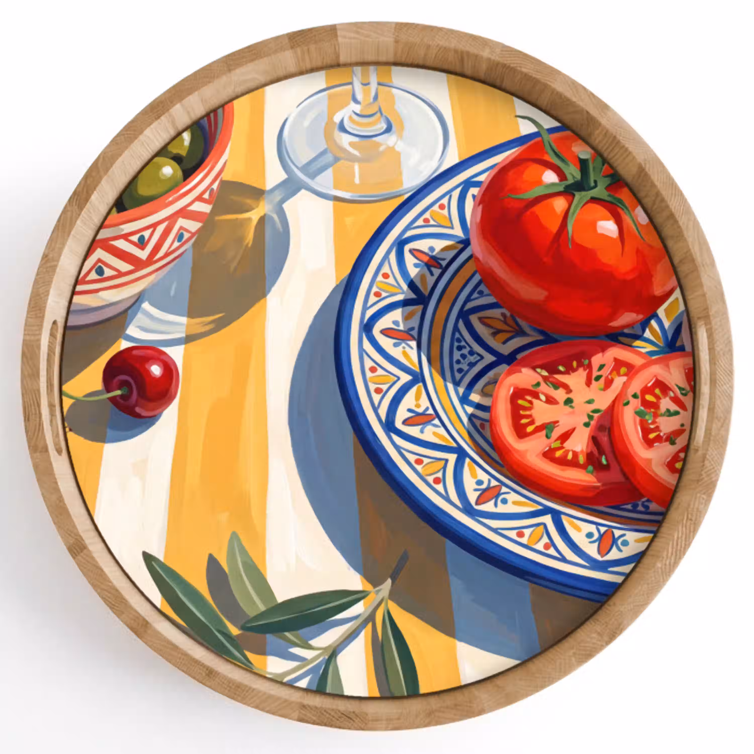 Fruit - Groenten - Kunst Dienblad Rond middel -z3d_shopping
