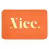 Oranje - Gebroken wit - Nice Badmat klein -3d