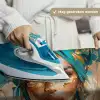 Vrouw - Portret - Goud - Luxe - Blauw Wandkleed katoen klein -sfeer9