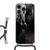 Bokshandschoenen - Muur - Duister - Zwart Hoesje iPhone 16 Pro Max met koord klein -3d