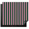 Verticale strepen - Groen - Roze Inductie beschermer vinyl 3mm middel 274 -3d