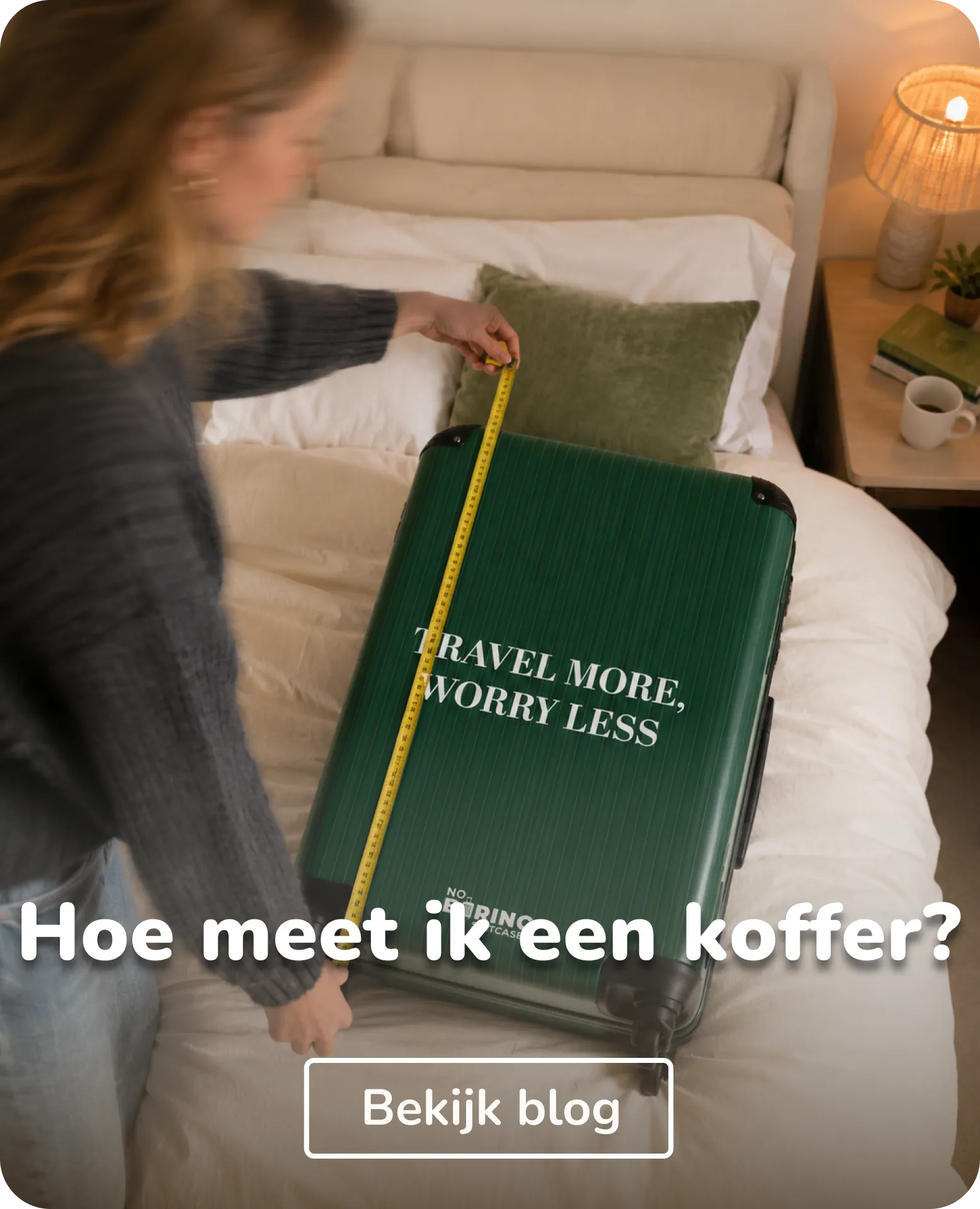 hoe meet ik een koffer?