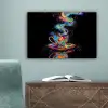 Koffie - Kleurrijk - Zwart - Kopje canvas 2cm klein -sfeer4