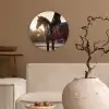Harmonie - Ruiter - Zon Wandcirkel kunststof plaat 5mm dik klein -sfeer1