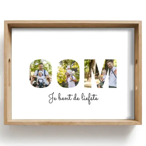 Oom - Lettercollage Dienblad Rechthoek middel -z3d_shopping