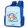 Kawai - Hond - Muziek Kinderrugzak - Blauw middel -schuin
