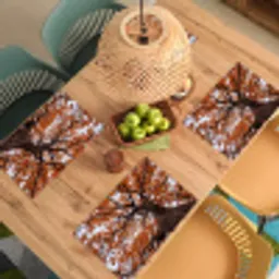 Boom - Bladerdak - Herfst - Oranje - Sfeervol Placemat vinyl groot -zzsfeer5_Kitchenyeah-website