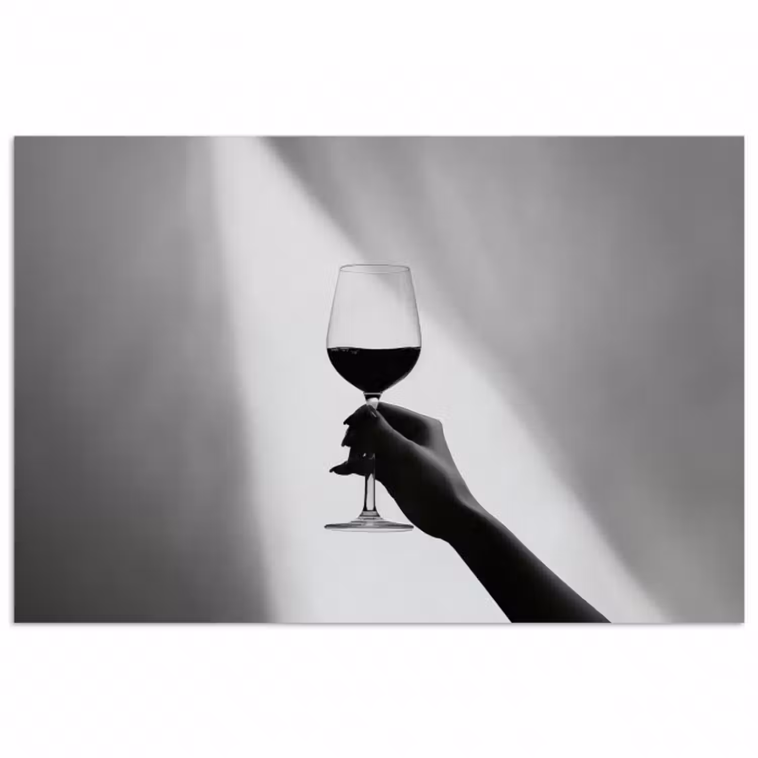 Poster - Leicht - Wein - Rot - Glas
