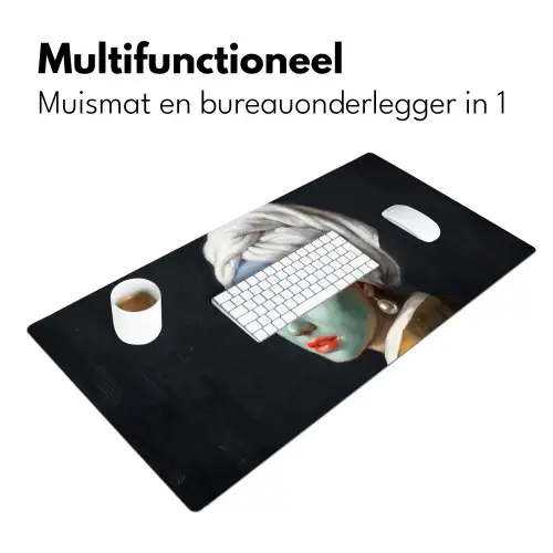 Iconisch - Modern - Kleurrijk Muismat XXL klein -sfeer4