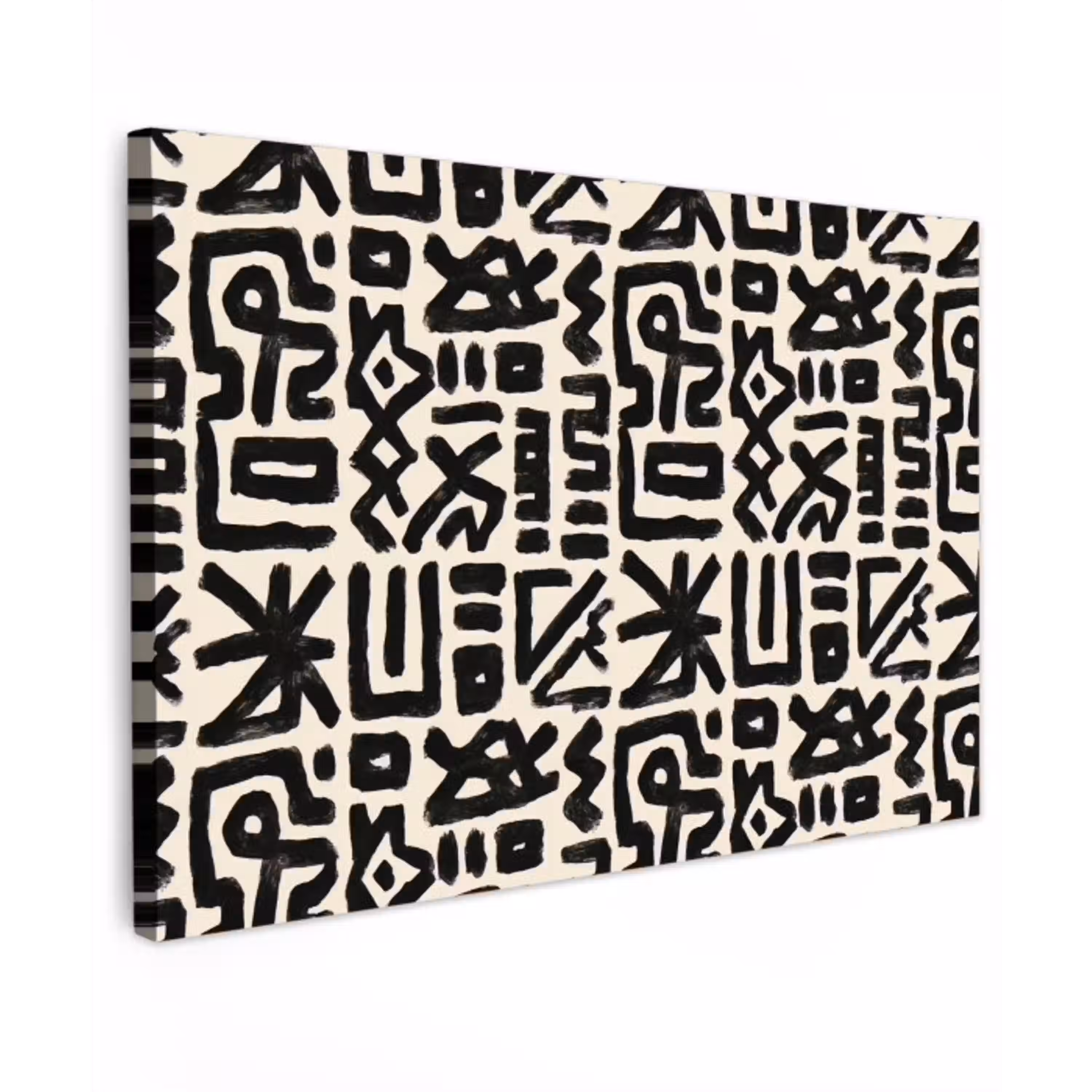 Geometrisch - Figuren - Zwart canvas 2cm klein 34 -z3d
