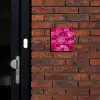 Roze rozen - Sierlijk Naambord Vierkant klein -sfeer1-XS