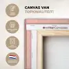 Zalmroze - Strepen - Patroon canvas 2cm xxl 828 -sfeer2
