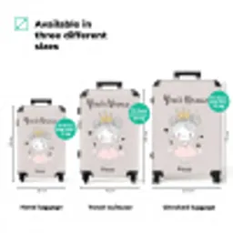 Prinses met knotjes NBS - Handbagage koffer - Kinderen Unisex middel zzzzzzVergelijking_3EN