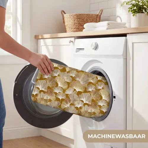 Ginkgo - Bladeren - Goud WCmat klein 1009 -USP_WasbaarNL