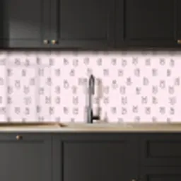 Konijnen - Minimalistisch - Roze keuken achterwand 2 middel 871 -sfeer1