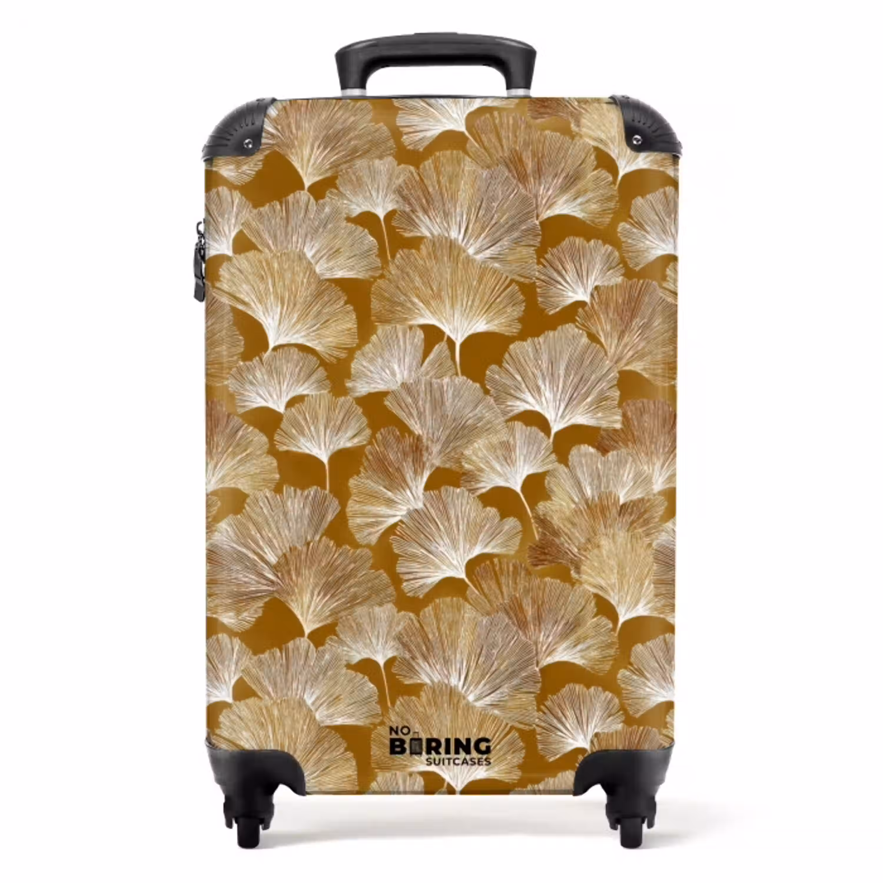 Ginkgo - Bladeren - Goud NBS - Handbagage koffer - Volwassenen Unisex middel -productfoto_recht