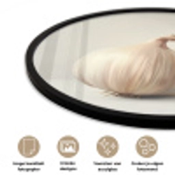 Knoflook - Natuurlijk - Beige Fotolijst rond zonder passe partout klein -closeup_NL