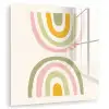 Regenboog - Pastel - Groen - Roze - Modern plexiglas 5mm klein -zzzproduct_nieuw