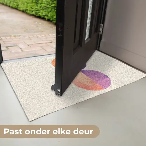 Abstract - Cirkels - Paars Deurmat klein -USP_NL