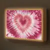 Hartvorm - Roze - Tie dye Light Box met batterij (Wandlamp kind) middel -z3d_website