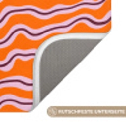 Retro - Golvend - Oranje WCmat klein 1009 -USP_AntislipDE
