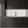 Bloemen - Patroon - Taupe keuken achterwand 2 middel 871 -sfeer1
