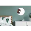 Paard - Springen - Modern Wandcirkel aluminium klein -slaapkamer