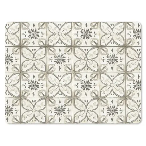 Antiek - Tegel - Beige muismat rubber klein 262 -3d