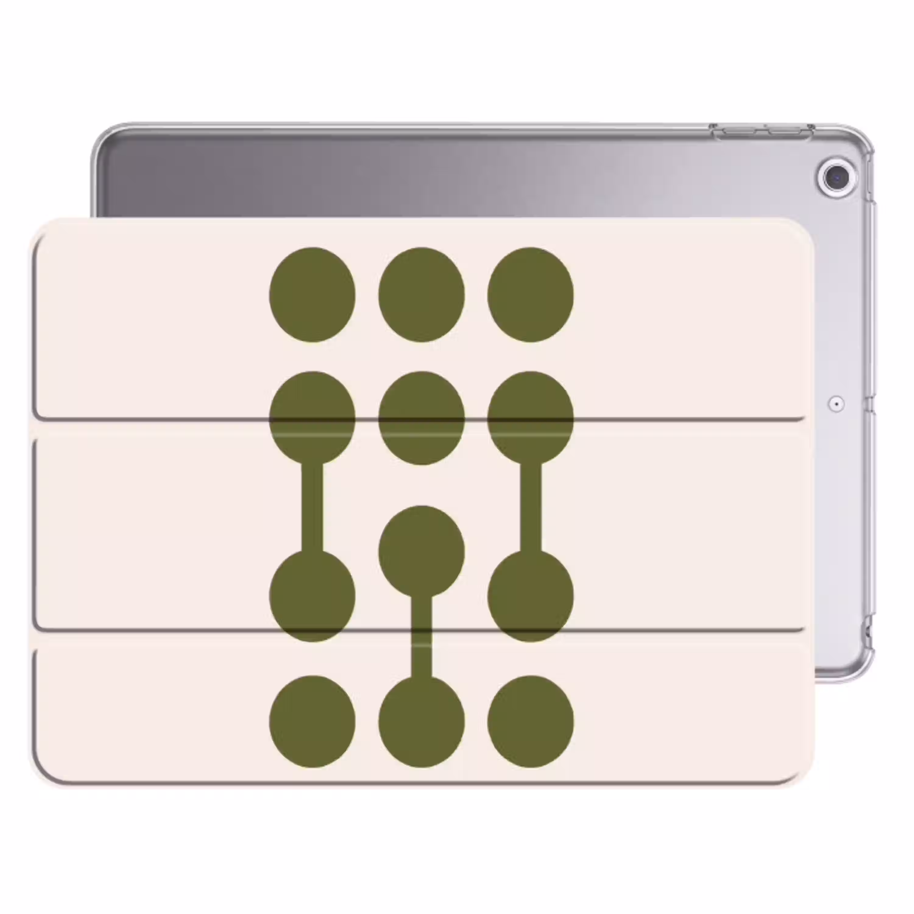 Cirkels - Geometrisch - Abstract - Modern - Groen Apple iPad 2017 middel -threedimensional_3d_global