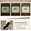 Kleurrijk - Vis - Schubben - Illustratie Light Box met batterij (Wandlamp) middel -USP_dimbaarNL