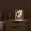 Puppy - Zon - Bloemen - Natuur - Bordercollie - Hond Light Box met kabel klein -sfeer1_kind